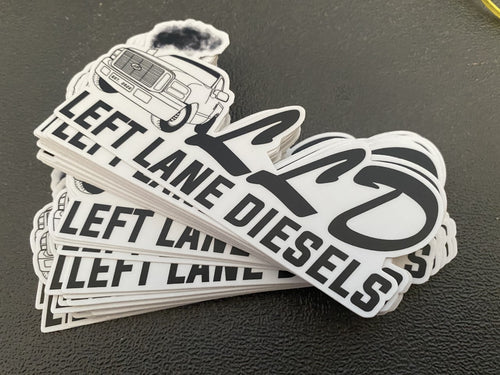 Left Lane Diesels Sticker